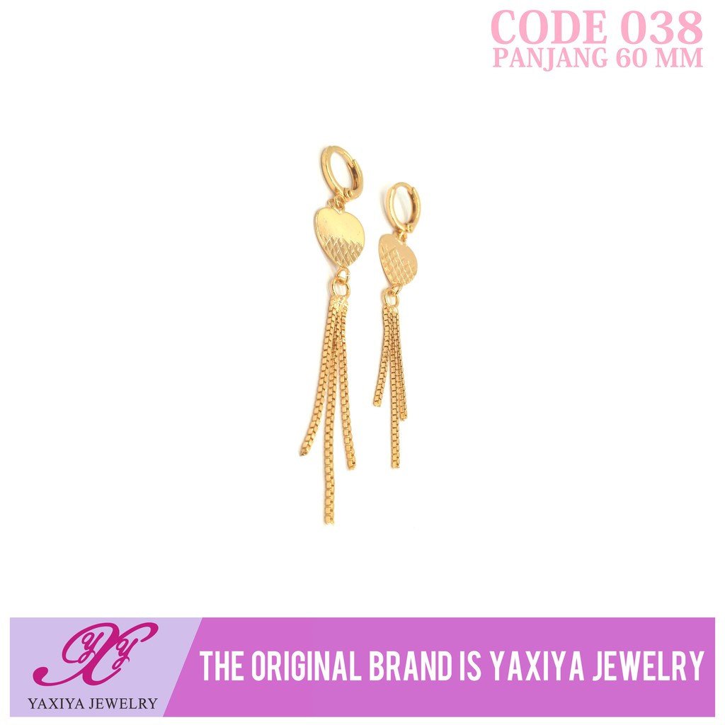 

Anting Permata Lapis emas Perhiasan imitasi Gold Yaxiya Jewelry 038