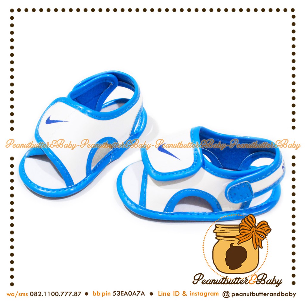 baby blue nike sandals