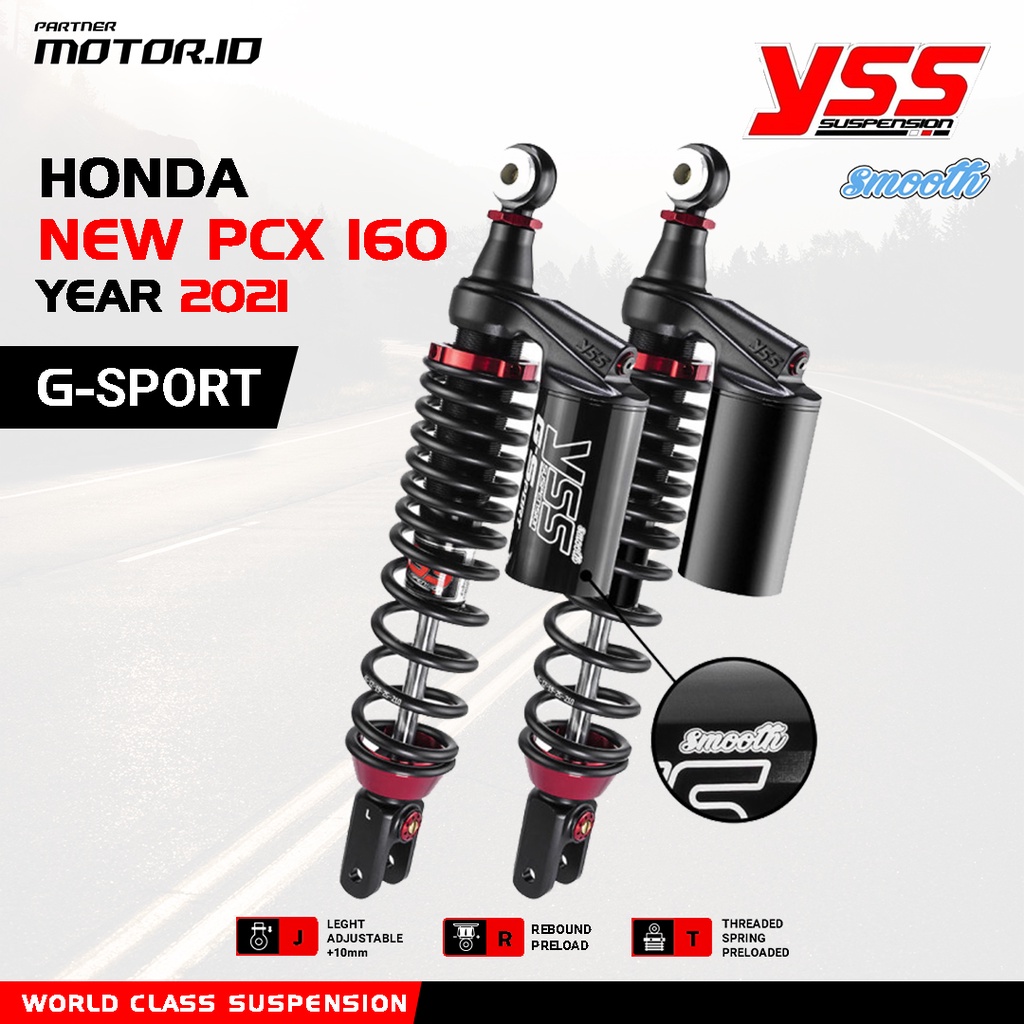 SHOCK BELAKANG HONDA PCX 160 YSS G-SPORT BLACK SERIES