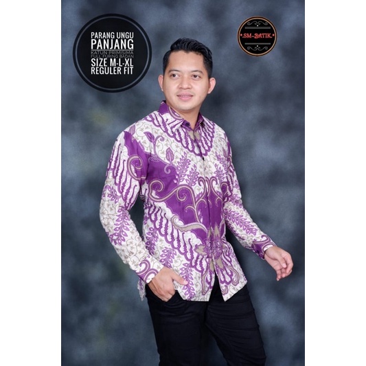 BATIK PRG UNGU  LAPIS FURING KATUN HALUS SRAGENAN SIZE M-XXL HIGH QUALITY