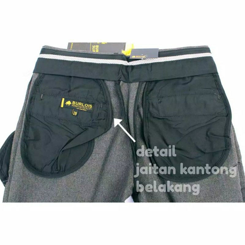 slimfit mengkilat burlois| celana bahan pria slimfit | burlois mengkilat | celana kerja slimfit pria