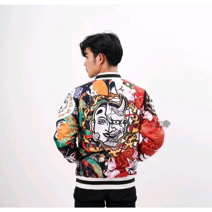 Jaket Sukajan Kawata Brothers Angry x Smiley