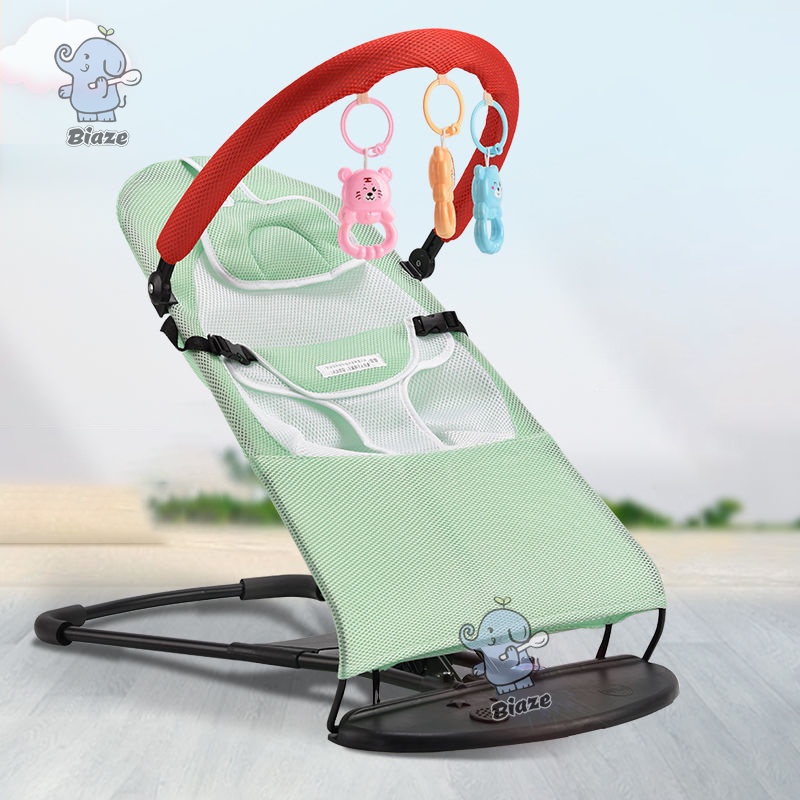 BIAZE Bouncher Bayi Kursi Ayunan Bayi Lipat Berkualitas Baby Bouncer Infant Seat Tempat Tidur Bayi Goyang