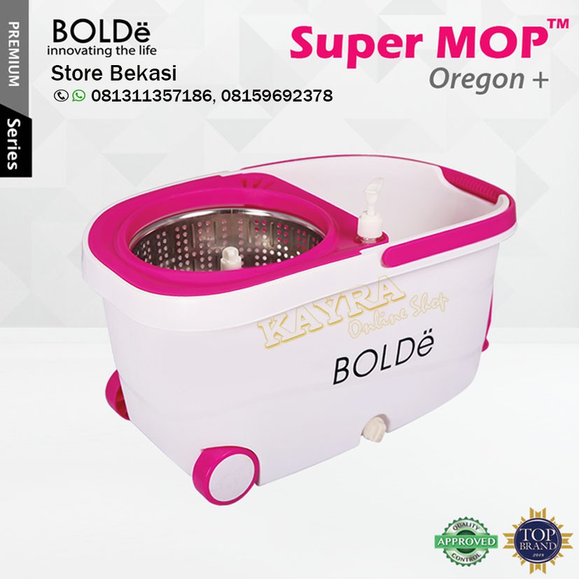 Super Mop Alat Pel Lantai Bolde OREGON+ Otomatis Putar