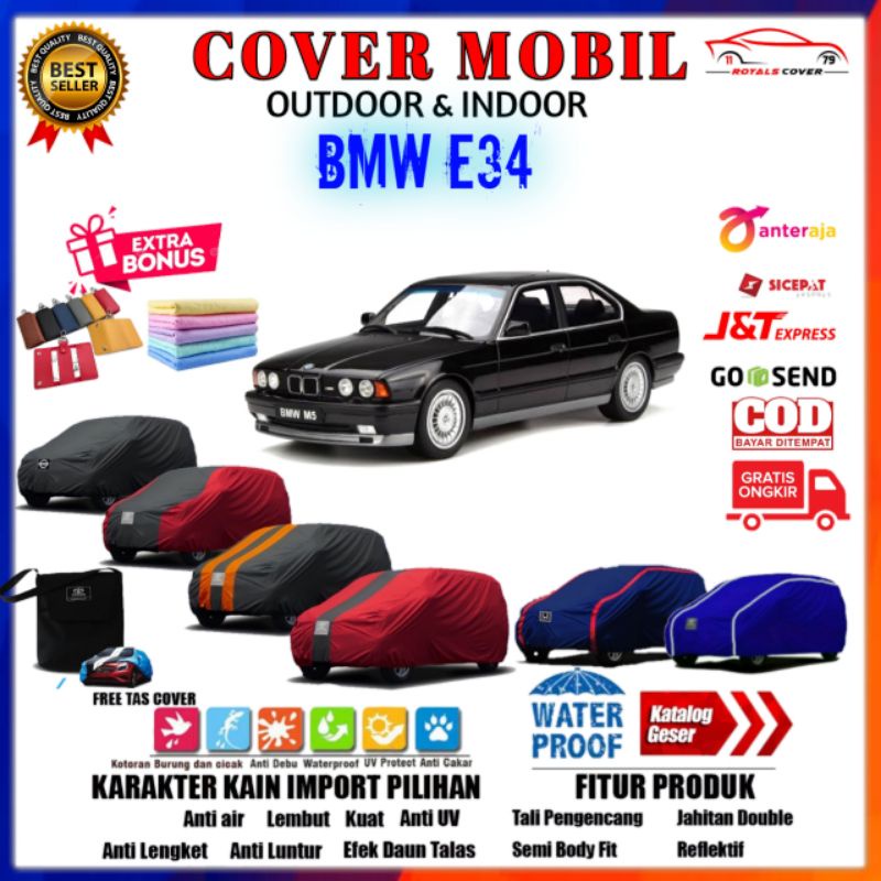 Cover Mobil Sedan BMW E34 / Sarung Mobil BMW Seri 5 E34 / Mantel Selimut Jas Penutup Pelindung