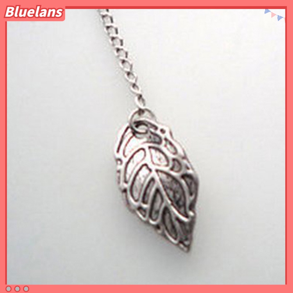 Bluelans Earrings Fashion Metal Chain Leaf Shape Female Dangle Earrings