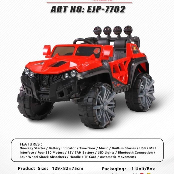 Mobil Aki Mainan Anak Exotic Kid Toys Jeep EJP-7702 Battery Car