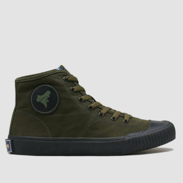 Sepatu BRODO - Vulcan HI Olive Black Sole