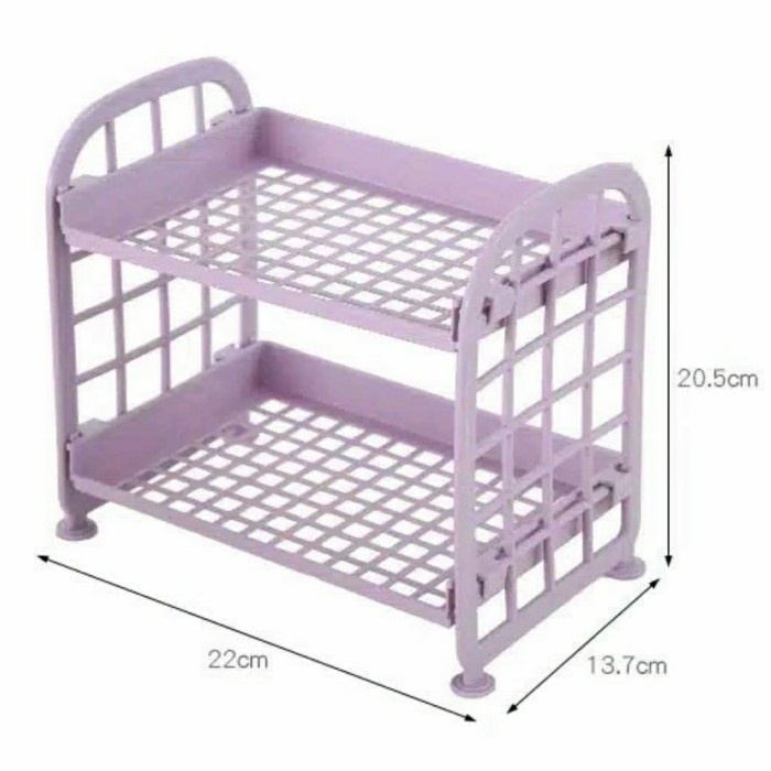 RAK 2 SUSUN DAPUR / RAK MINI PLASTIK 2 SUSUN / RAK 2 SUSUN KOSMETIK