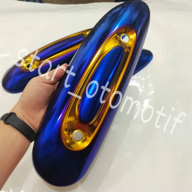 Tameng knalpot Scoopy twotone atau tameng knalpot twotone Scoopy