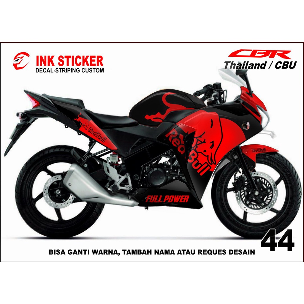 Sticker Decal CBR THAILAND, CBR CBU 150R / 250R 44 fullbody
