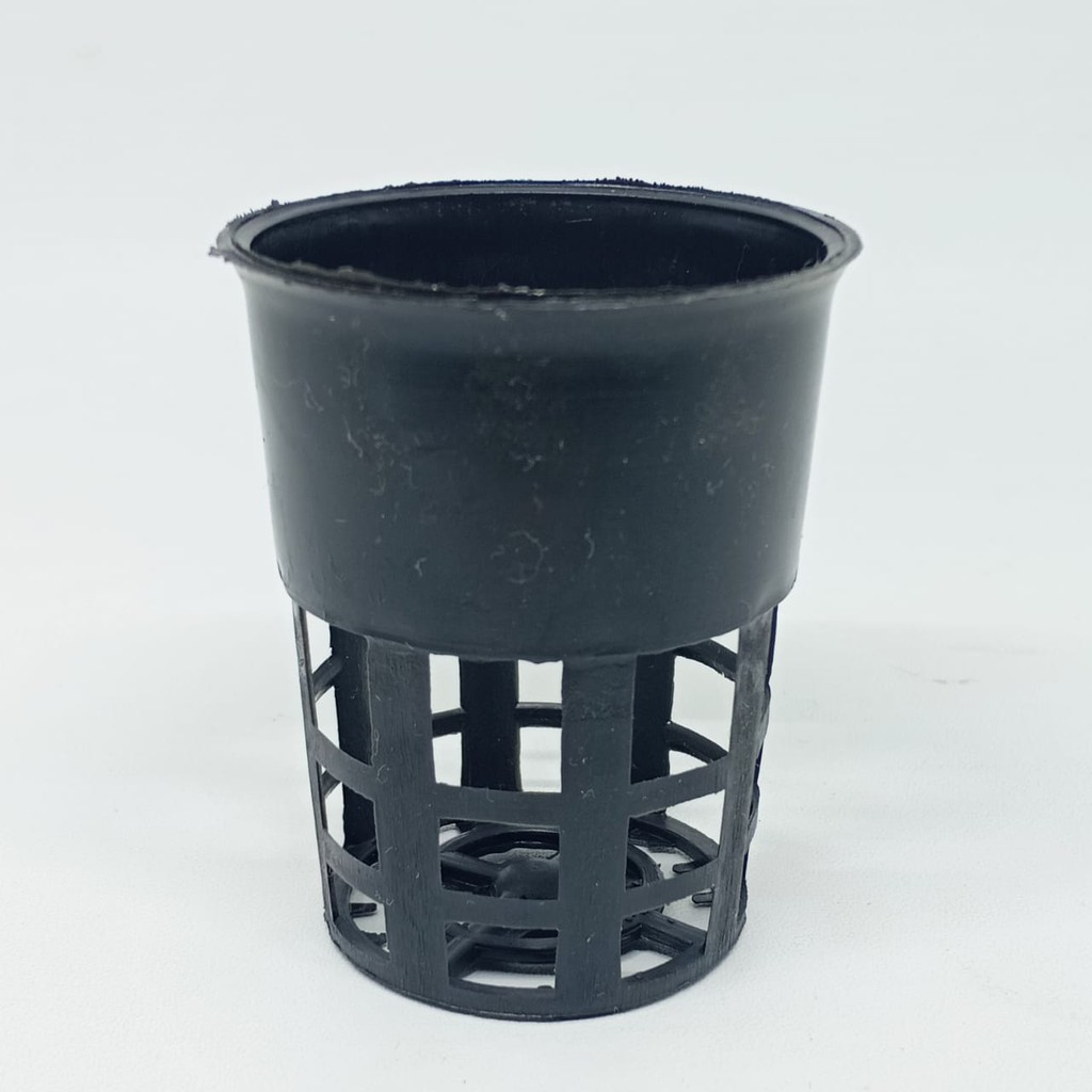 Netpot / Net Pot Hitam - Tinggi 6 cm - Diameter Atas 5 cm - Untuk Hidroponik Harga Grosir