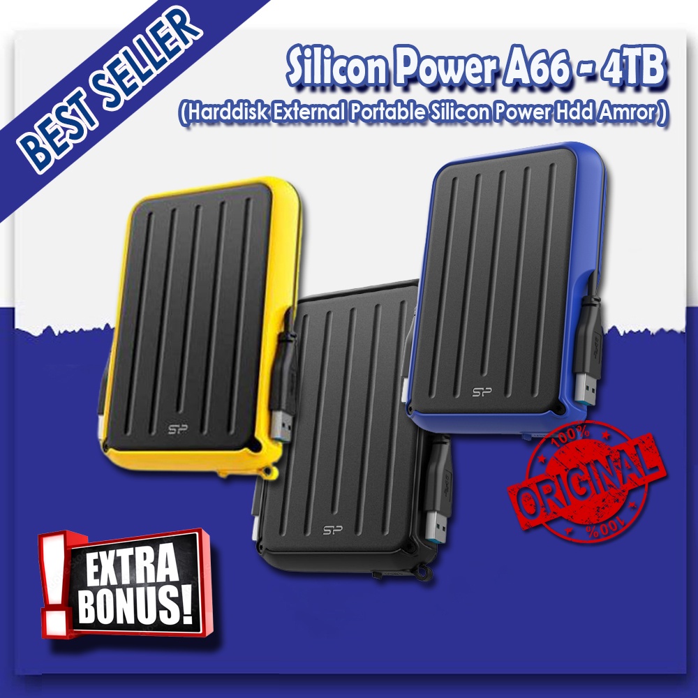 Silicon Power Armor A66 4TB Portable External Hard Drive