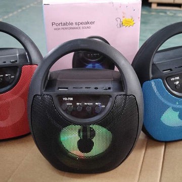 YD-706 Portable Wireless Bluetooth Speaker RGB rainbow