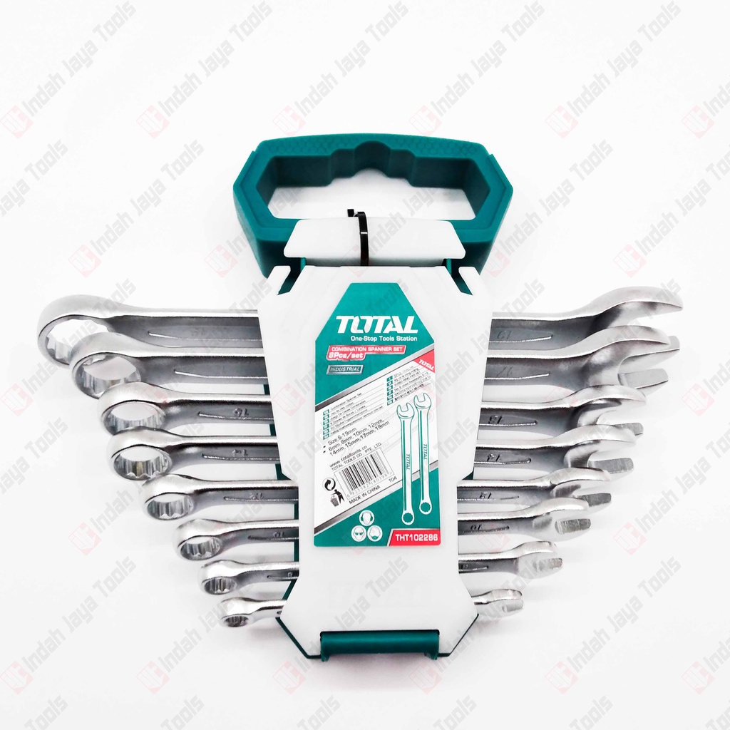 TOTAL THT102286 Kunci Ring Pas Set 8 Pcs 6 - 19 mm Combination Wrench