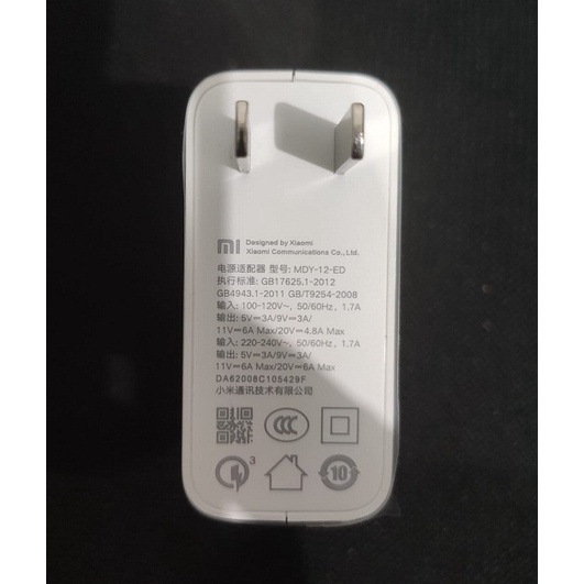 XIAOMI Adaptor Charger 120W Turbo Charge Fast Original -US Version