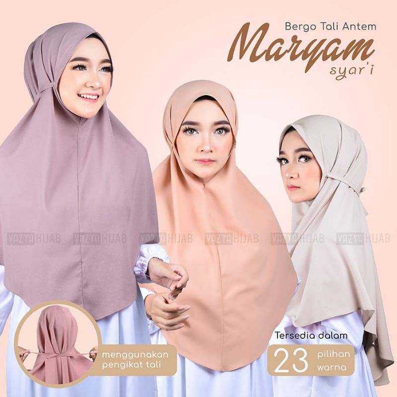 Hijab / Bergo Antem Maryam Syari