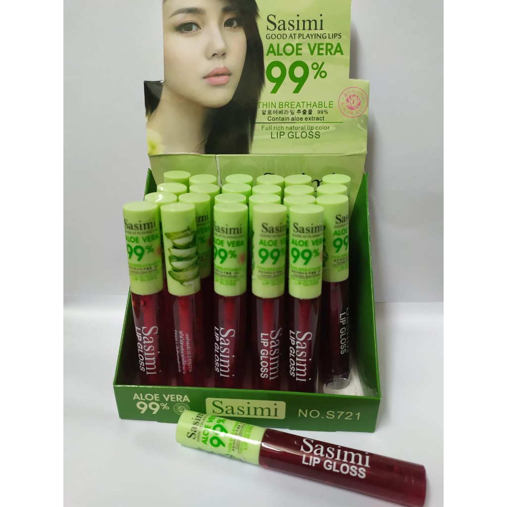 PROMO TERBATAS ( 1 box ) LIPTINT Aloe Vera SASIMI  / Miss Girl ORIGINAL