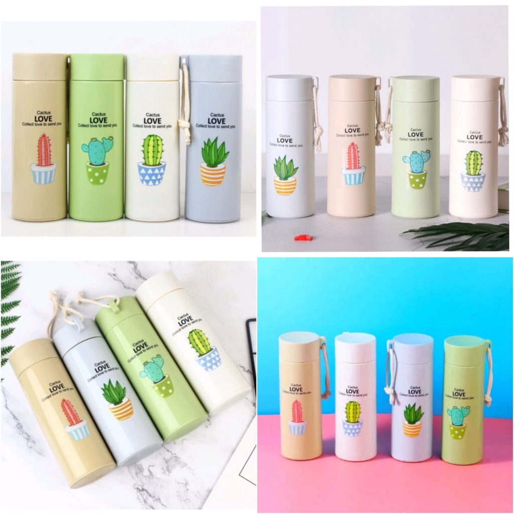 Botol Minum Kaca unik Motif Kaktus / Kaktus Model Botol Minum / souvenir pernikahan