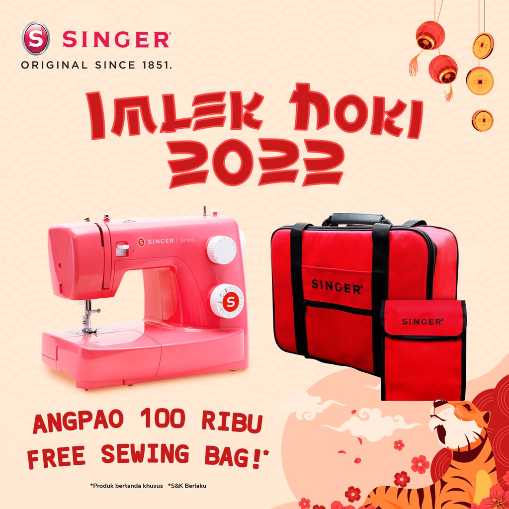 Mesin Jahit SINGER 3223 Simple - Red