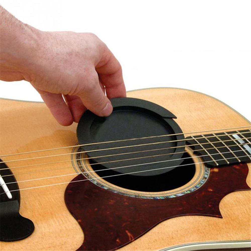 Lanfy Penutup Lubang Silikon 8.6/10cm Peredam Kebisingan Soundhole Buffer Gitar Klasik Pelindung Lubang Suara