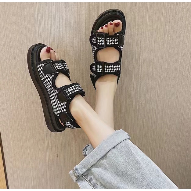 aid 0321, sandal flat wanita import fashion sandal slip on cantik terkiniian terlaris best seller