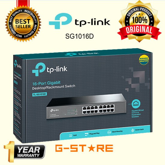 TP-LINK TL-SG1016D 16-Port Gigabit Desktop/Rackmount Switch HubTP-LINK SG1016D TP-LINK TL 16 Port Gigabit Desktop/Rackmount TP-LINK TL-SG1016D 16-Port Gigabit Desktop/Rackmount Switch Hub Original Tp-link SG1016d gigabit Komputer SG 1016D TP-LINK