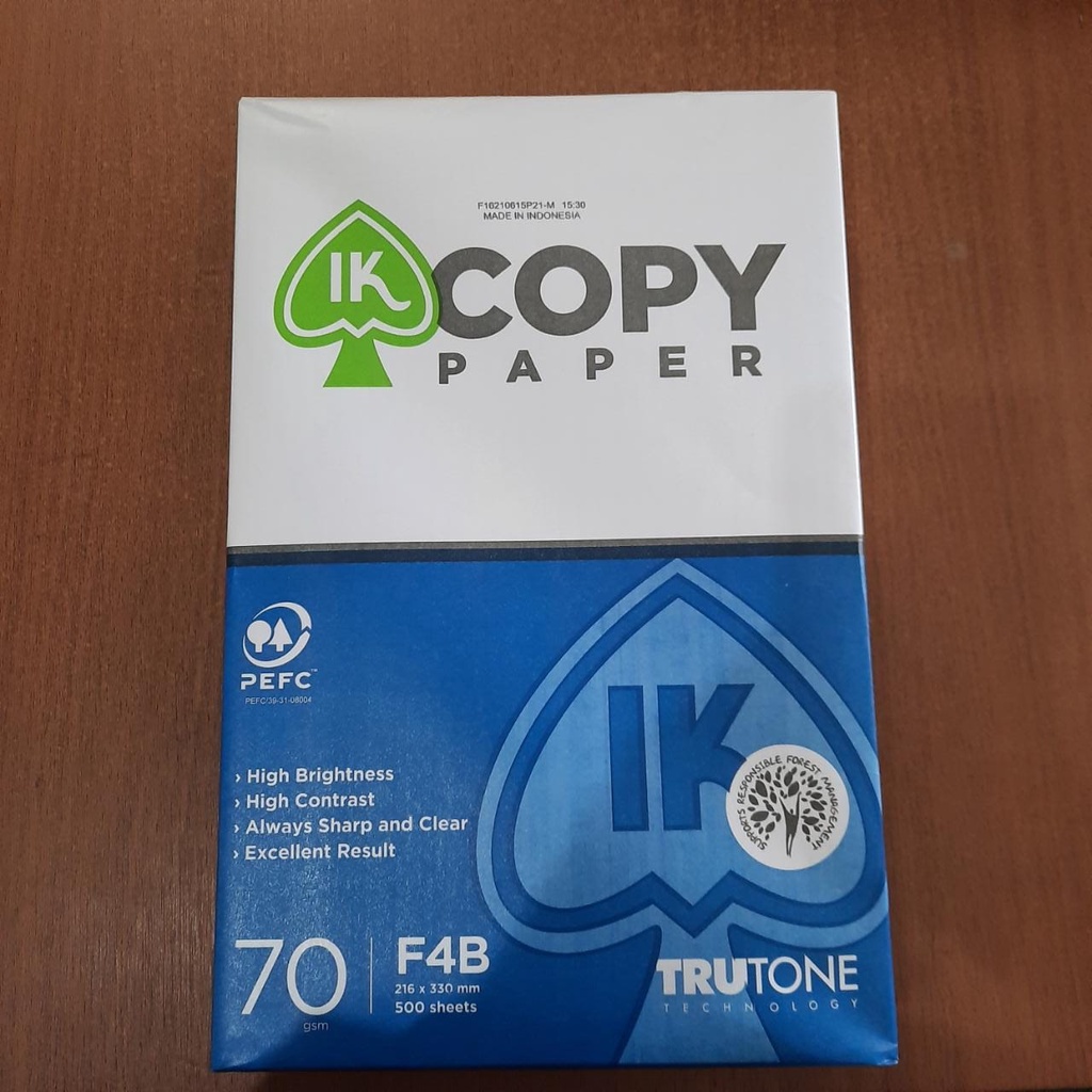 Jual Kertas HVS F4 Folio IK Copy Paper 70gsm Fotocopy Bagus Murah ...