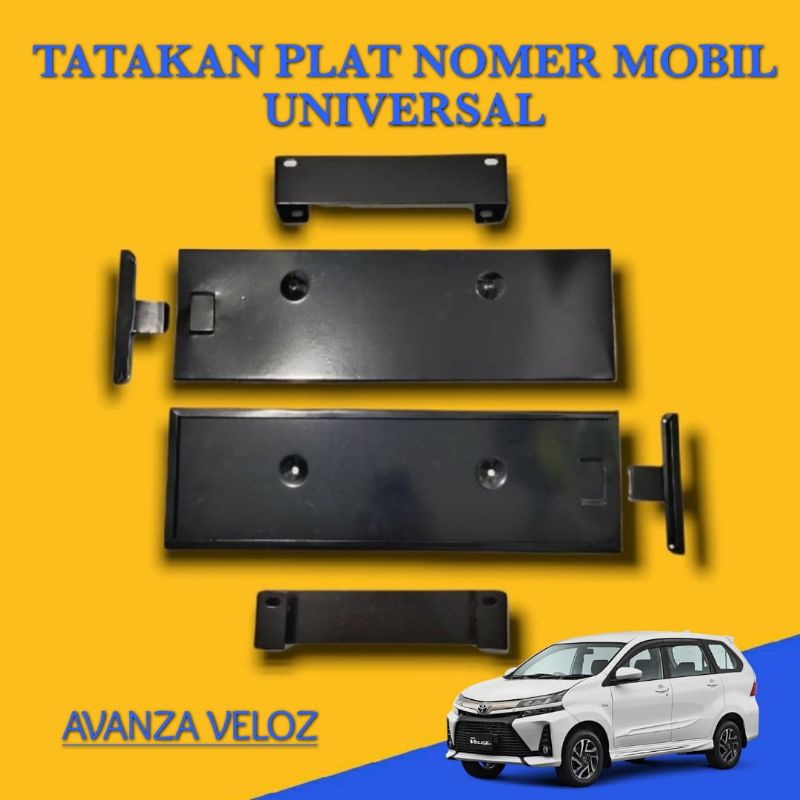 TATAKAN DUDUKAN PLAT NOMER SELIP MOBIL AVANZA VELOZ