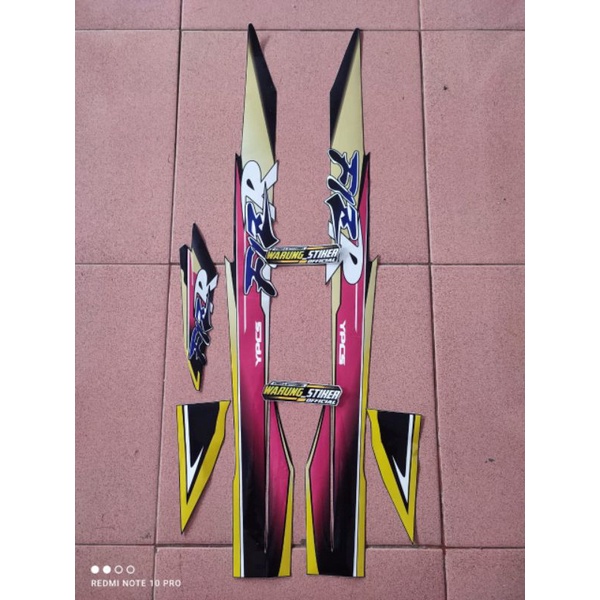 STRIPING YAMAHA FIZ R TAHUN 1997 HITAM STRIPING STICKER FIZR 1997 HITAM