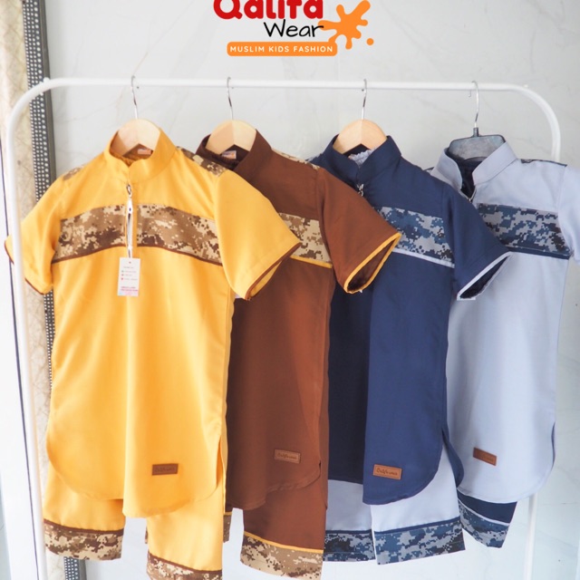 Setelan Army Pakistan Anak, baju koko anak, kemko laki2