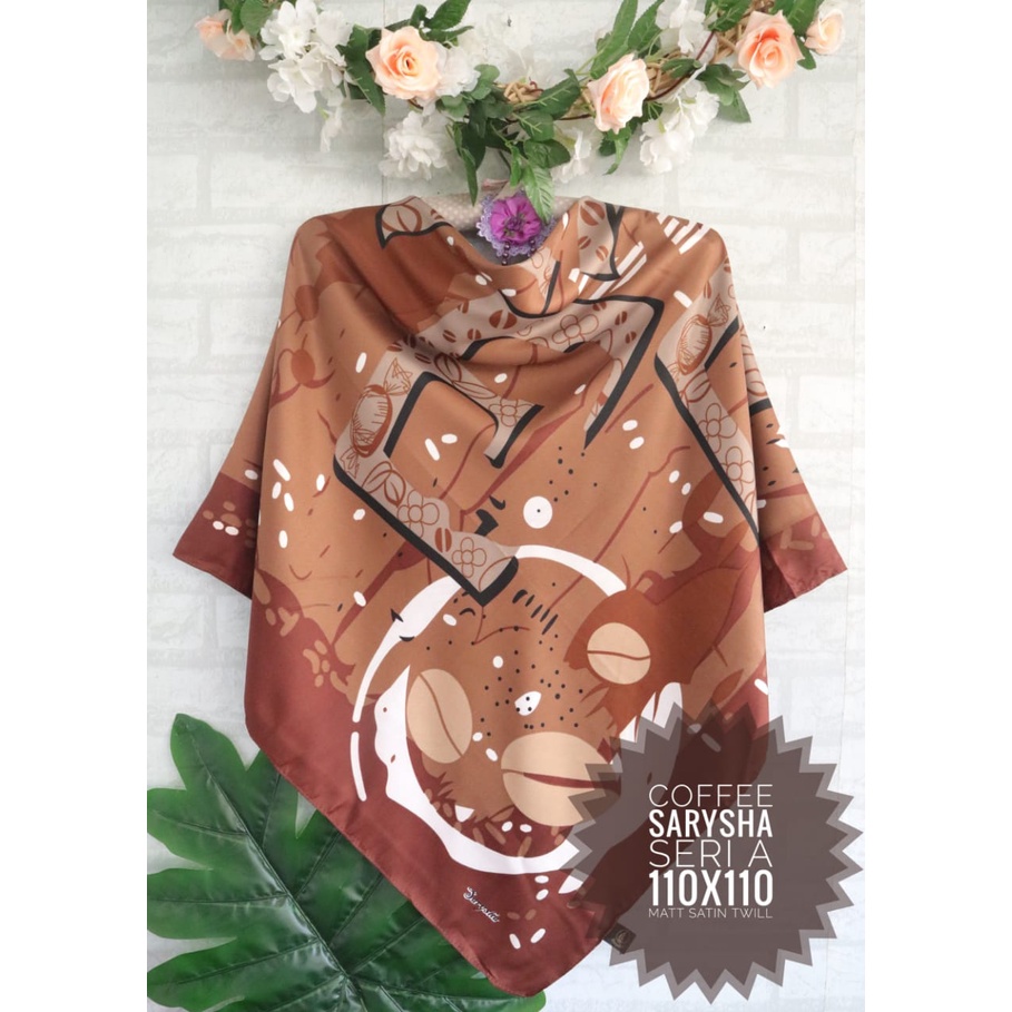 jilbab segiempat motif coffee-2