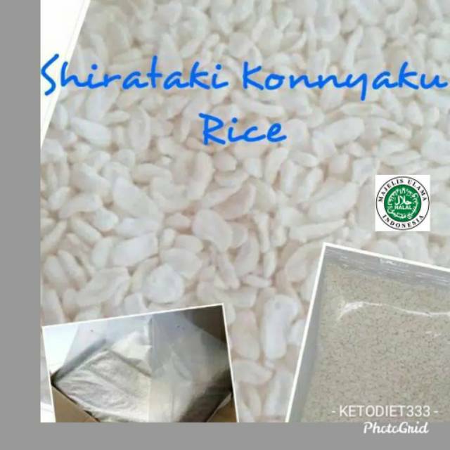 Low Carbs Shirataki Konnyaku Rice 250gr / Beras Shirataki Rendah Kalori