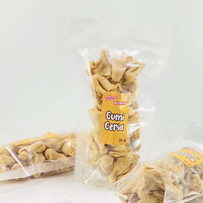 

Makro Mart Snack Pangsit Cumi Ceria Isi Abon Gurih Renyah Enak 75 Gram