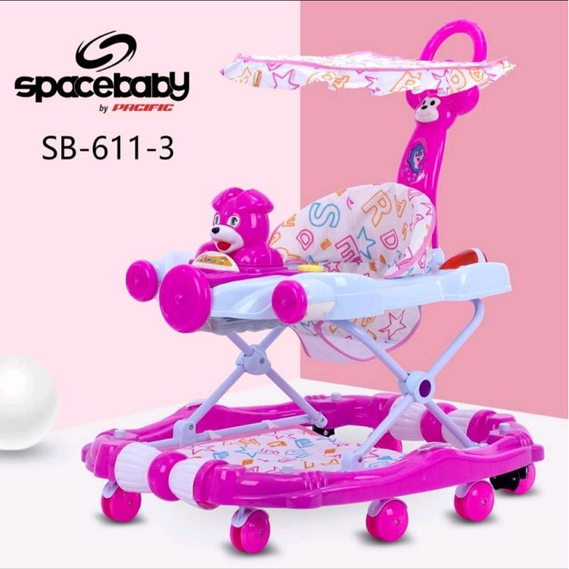 Space Baby Walker Spacebaby  SB-611-3  / 613-3 Plus Mainan Musik