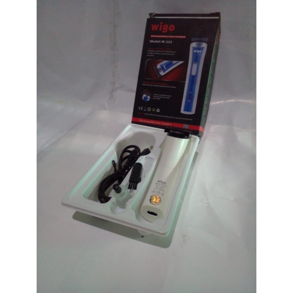 Clipper alat mesin cukur/ potong rambut elektrik cas WIGO W-222