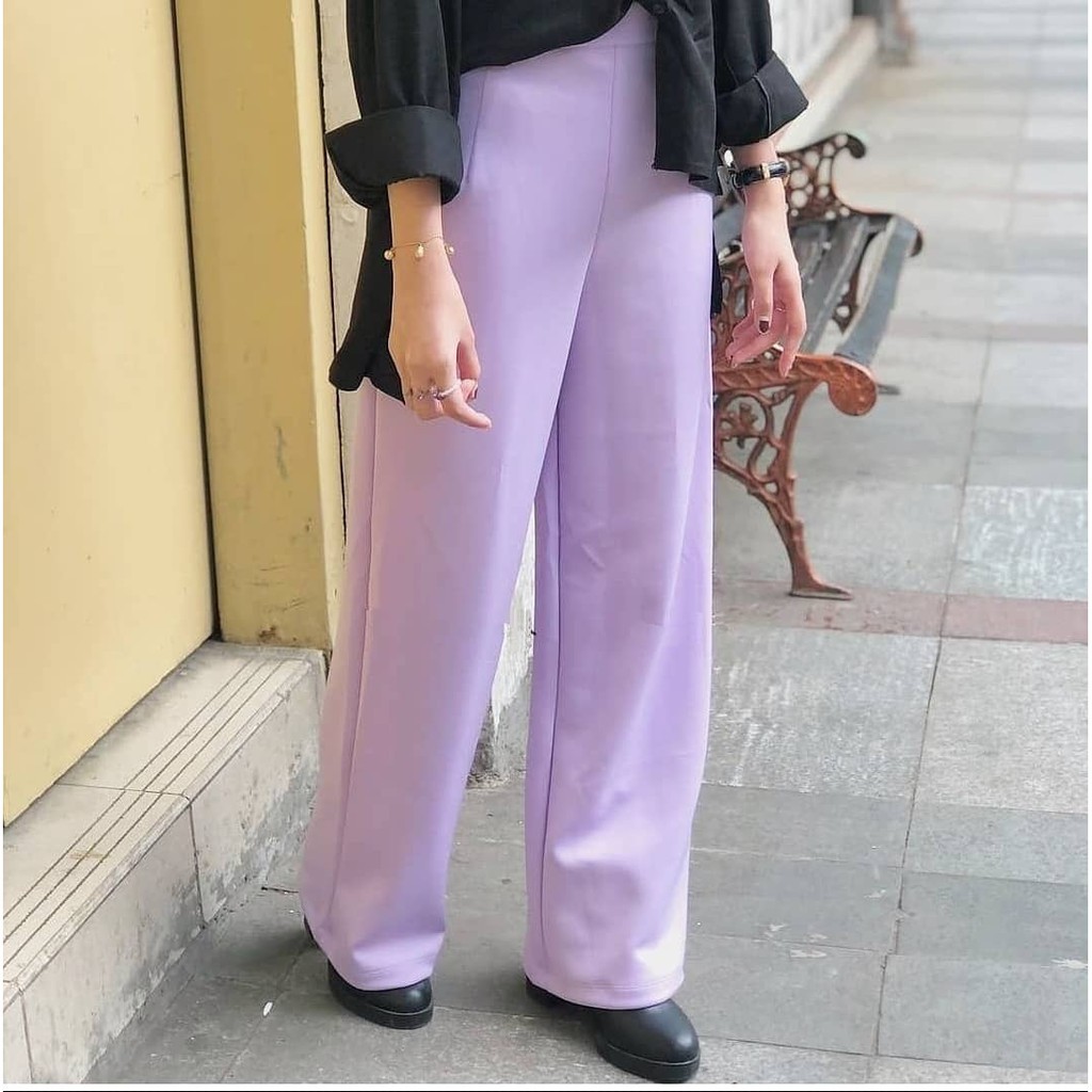 CELANA KULOT PANJANG BASIC SCUBA-LILAC