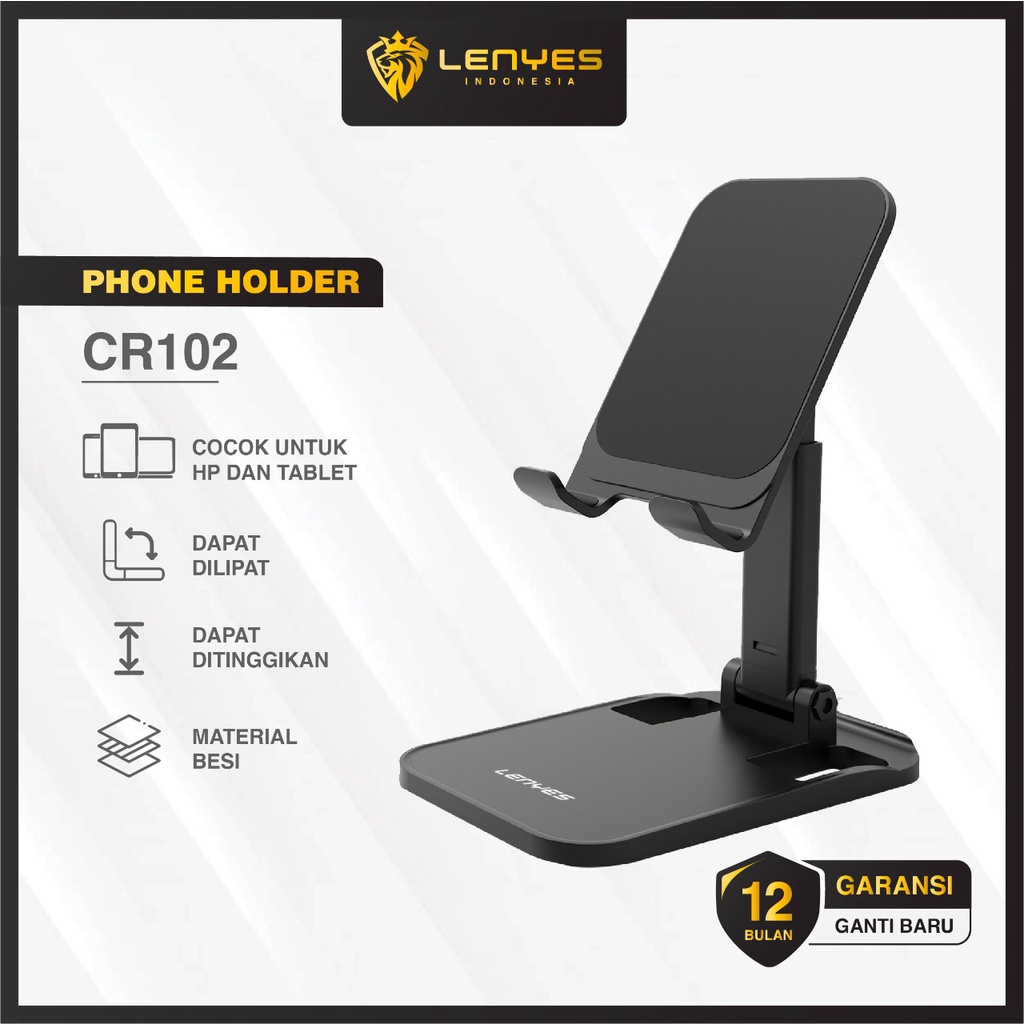 Holder hp meja bahan besi kuat holder smartphone tab ipad kuat holder hp besi di meja folding deskto