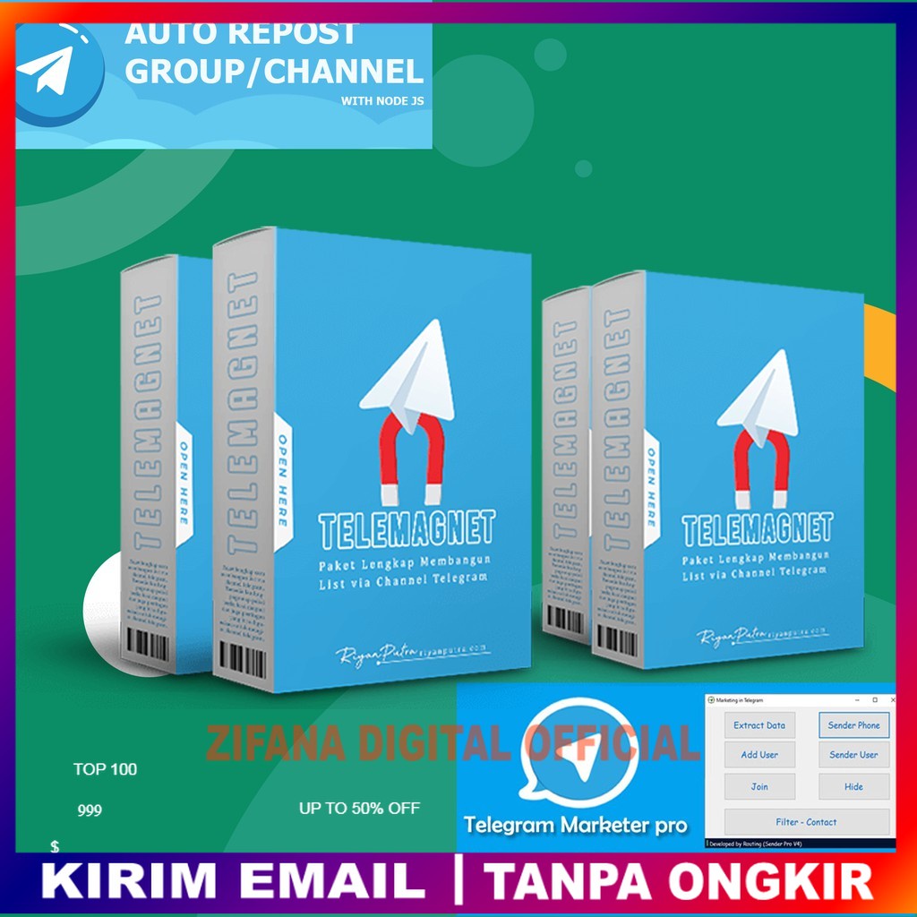 TeleMagnet, Telegram Marketing Pro, Auto Repost Telegram ke Grup/Channel Premium
