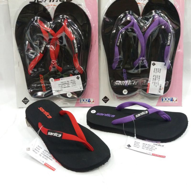 Sandal Spon Wanita Merk SANTICA Type New Relax Size 36 s/d 40
