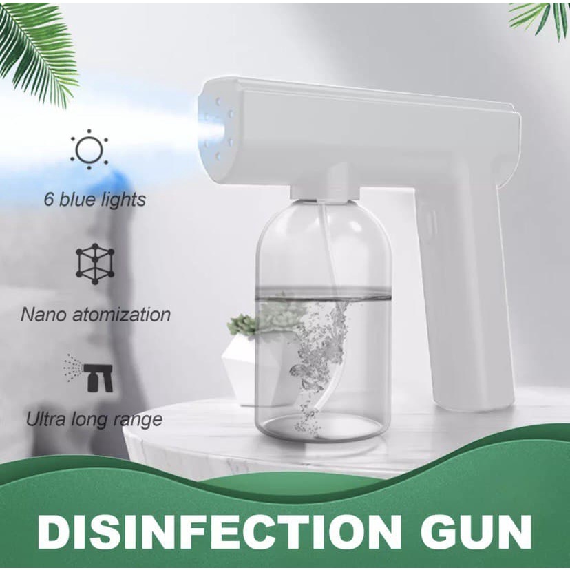 Nano Spray Gun Disinfectant Wireless Disinfektan UV Atomizer Semprotan