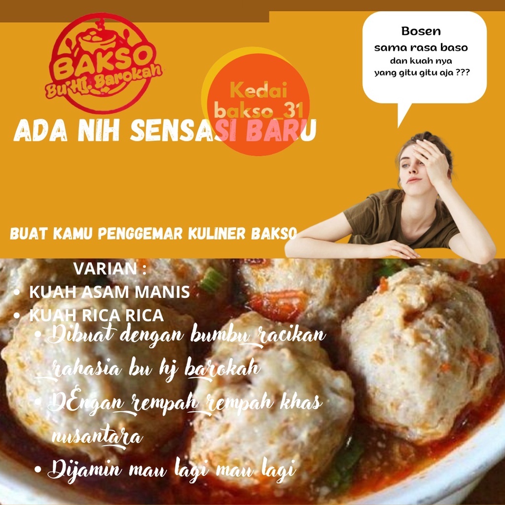 

Bakso sapi kuah Asam manis dan kuah rica rica resep bu hj barokah
