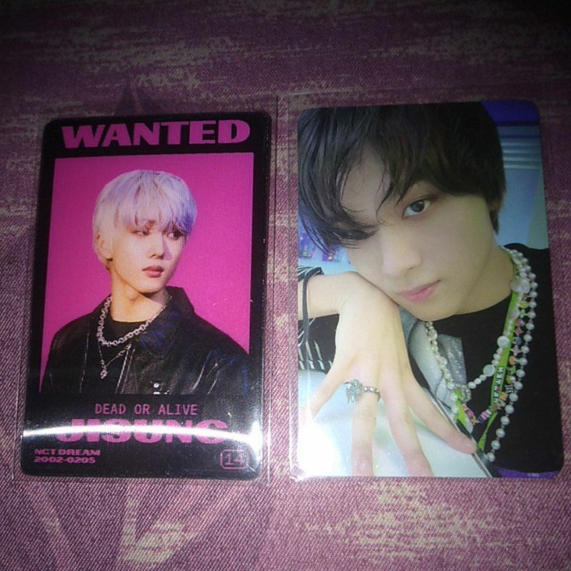 Photocard Haechan Glitch, Lenti Jisung Glitch