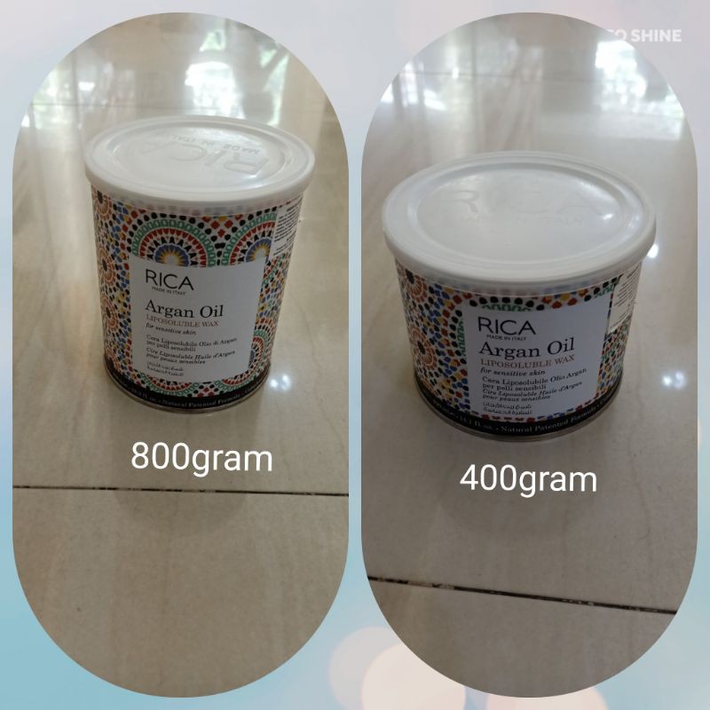 Rica argan oil liposoluble wax 400g/800g lem waxing cabut bulu