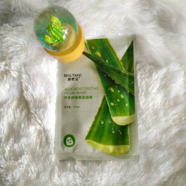 Sheet mask bisutang korea {Aloe vera}