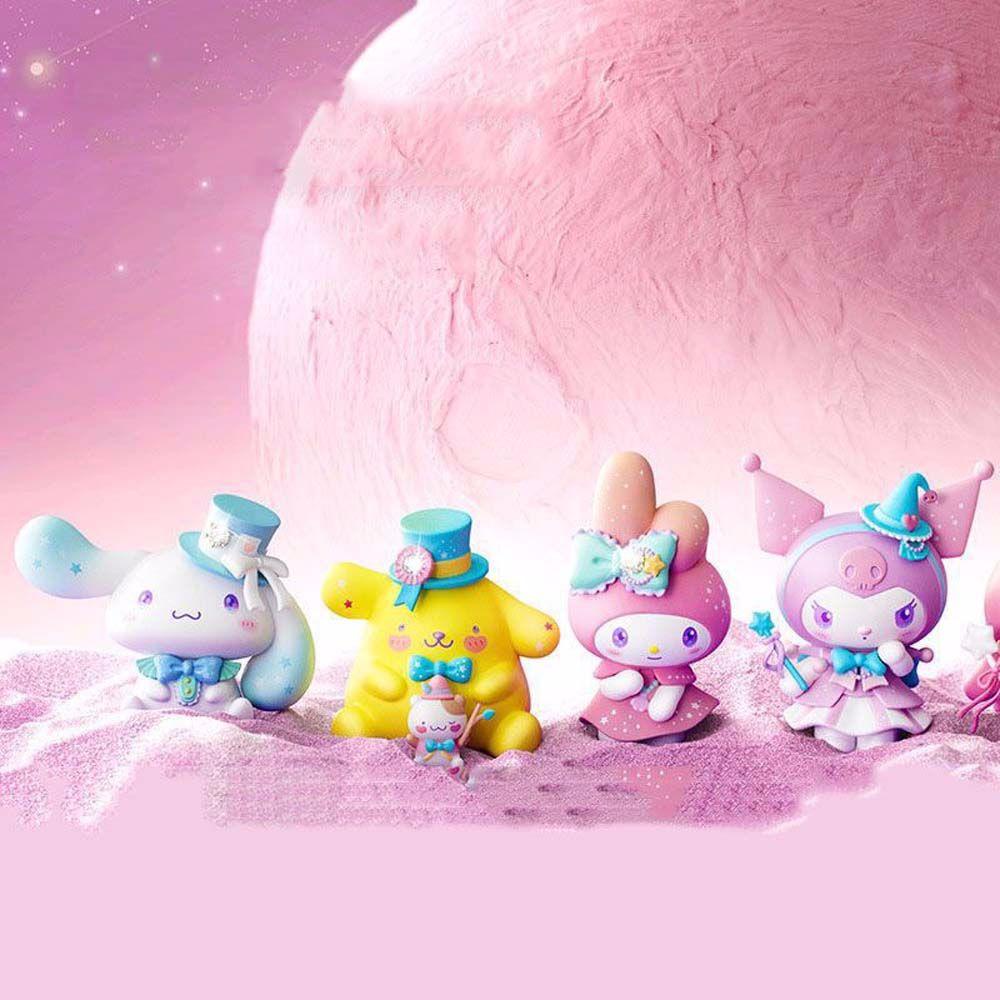 Needway My Melody Patung Hiasan Rumah Koleksi Model Blind Box Cinnamoroll Model Anime Figure Mainan