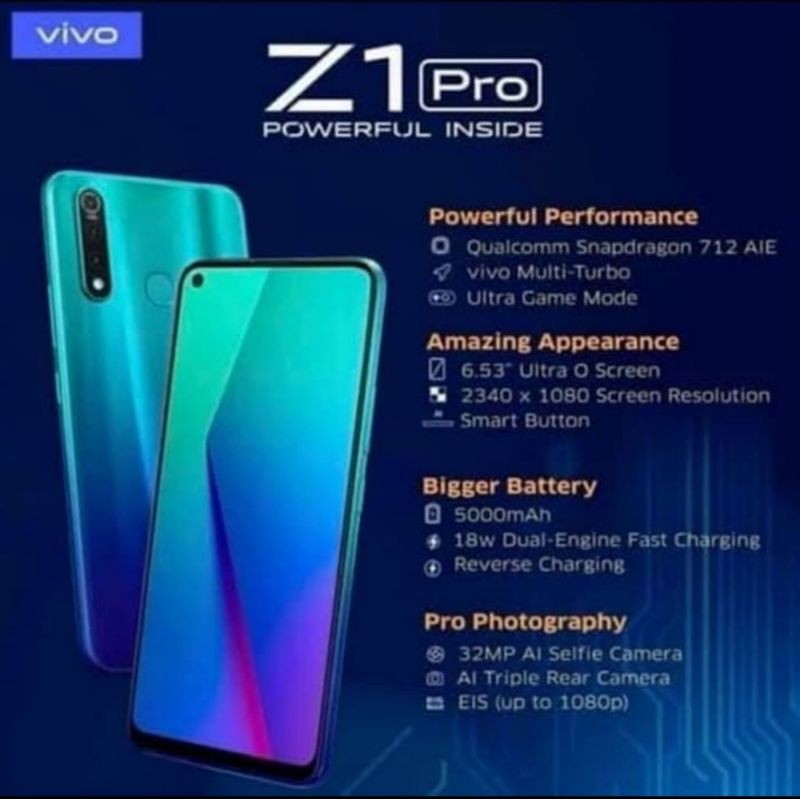 Vivo z1 pro ram 6gb 128gb