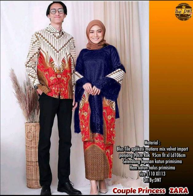 Premium tunik kirana || couple kebaya free selendang