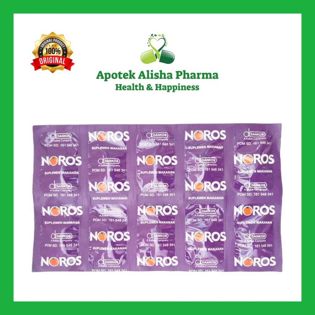 NOROS Strip 10 Tablet - Multivitamin/Suplemen/Daya Tahan Tubuh