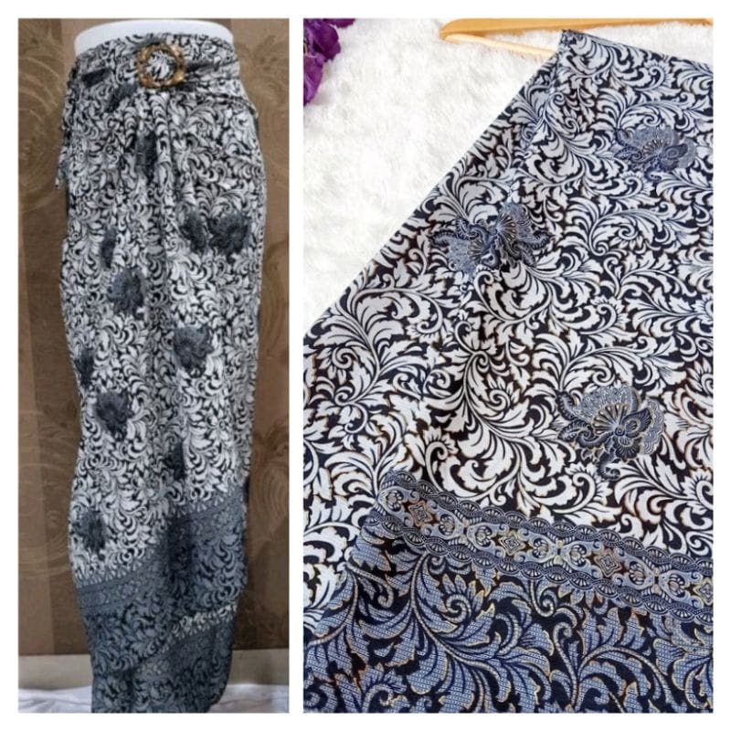 Rok Lilit Floral Original / Rok Kebaya / Bawahan Kebaya / Rok Batik / Bawahan Batik / Rok Wisuda / Rok Kondangan / Kain Lilit Batik